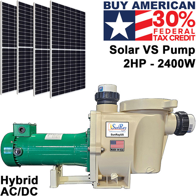 SunRay 2HP Solar Pool Pump